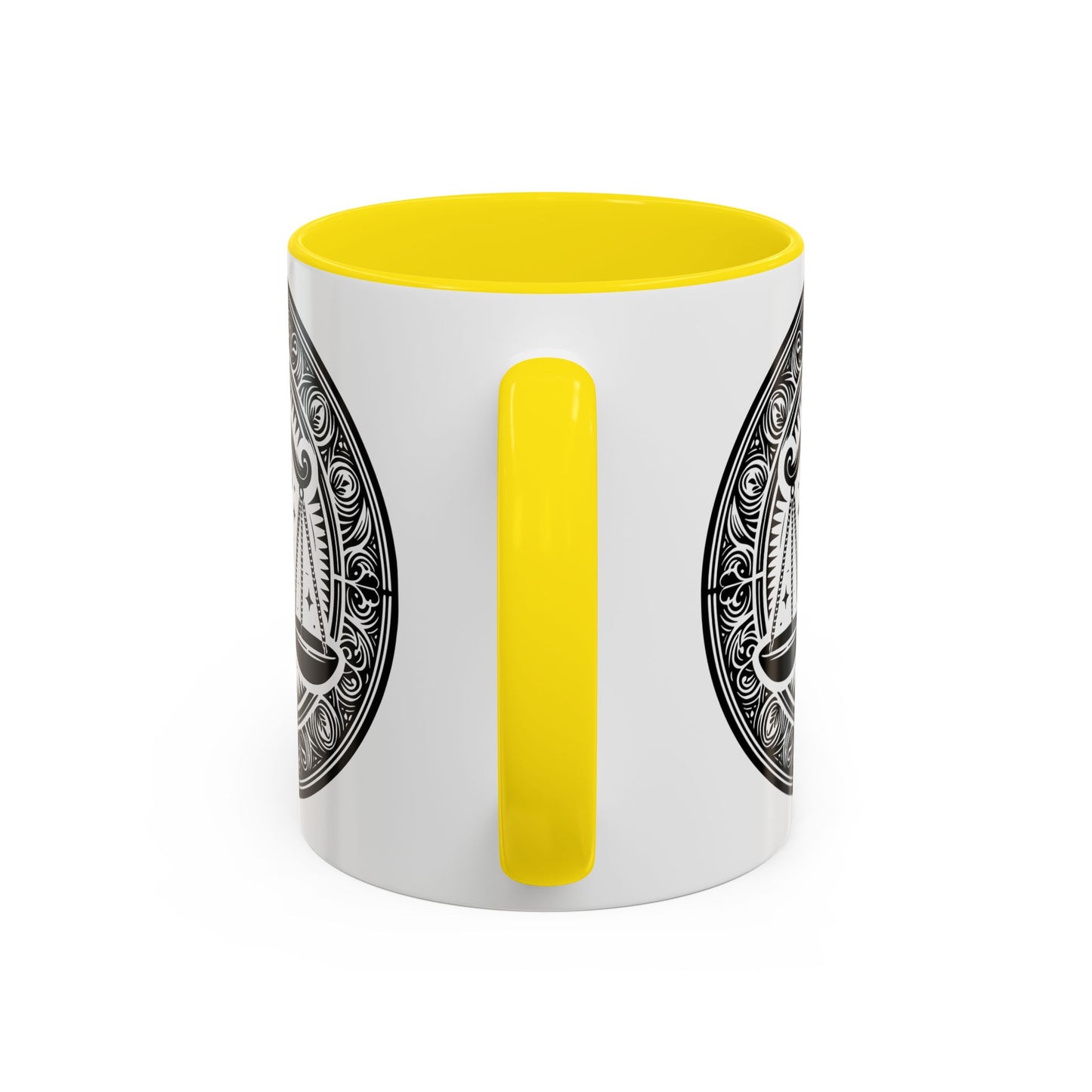 Justice Scale Accent Coffee Mug - Perfect Gift for Lawyers, Graduations, Law School, Legal Professionals, Motivational Decor