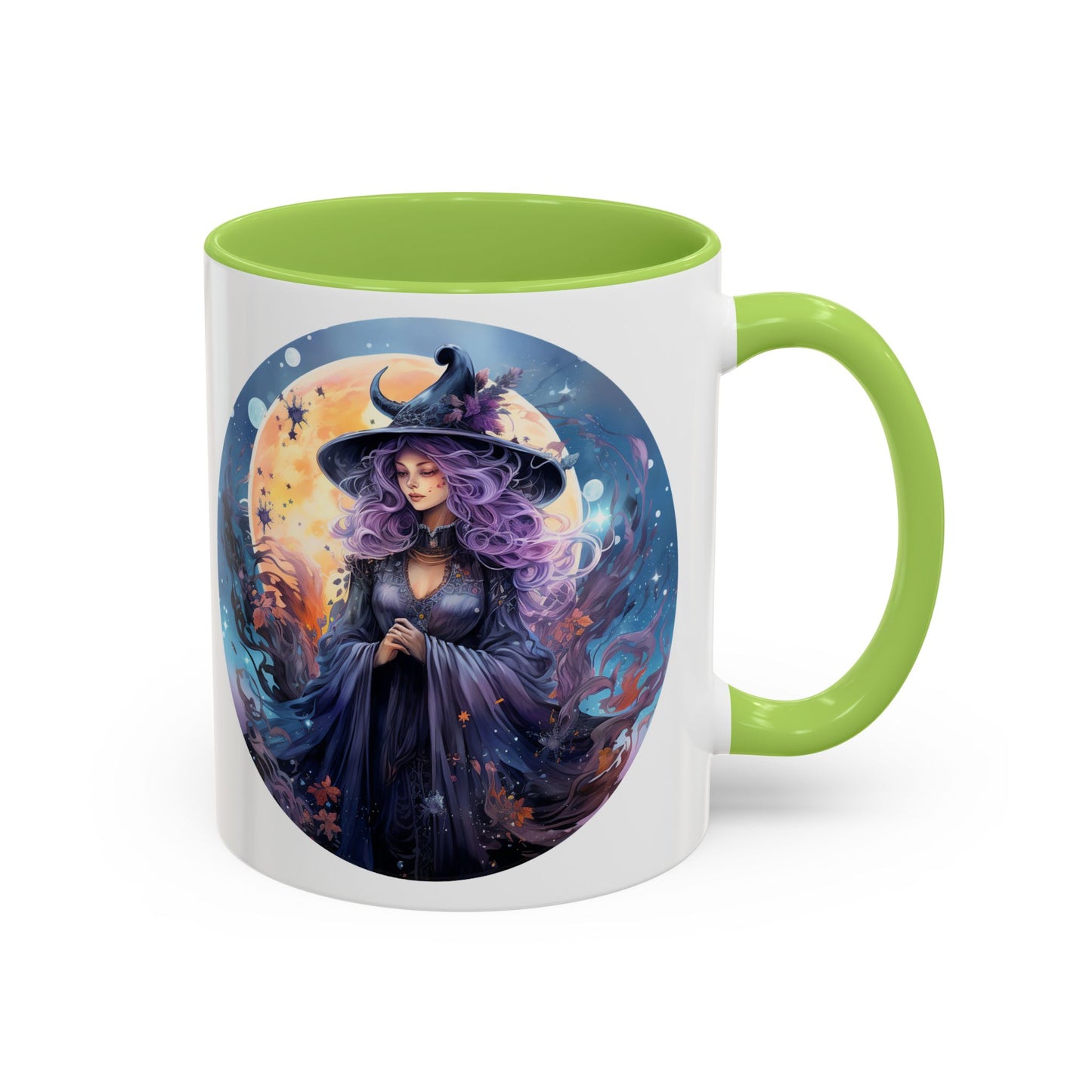 Mystical Witch Coffee Mug, Enchanted Mug, Cute Witch Gift, Magic Drinkware, Celestial Kitchen Decor, Unique Witchy Present