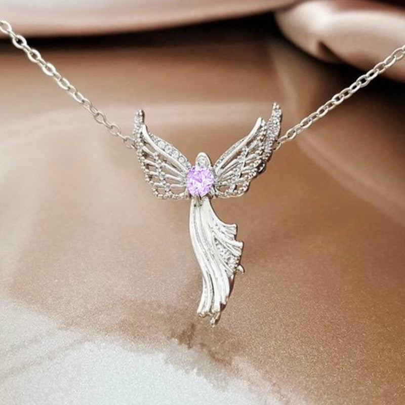 Ange ailes collier de diamants