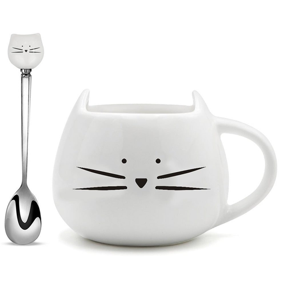 Tasse en forme de chat pour une pause douce et féline.