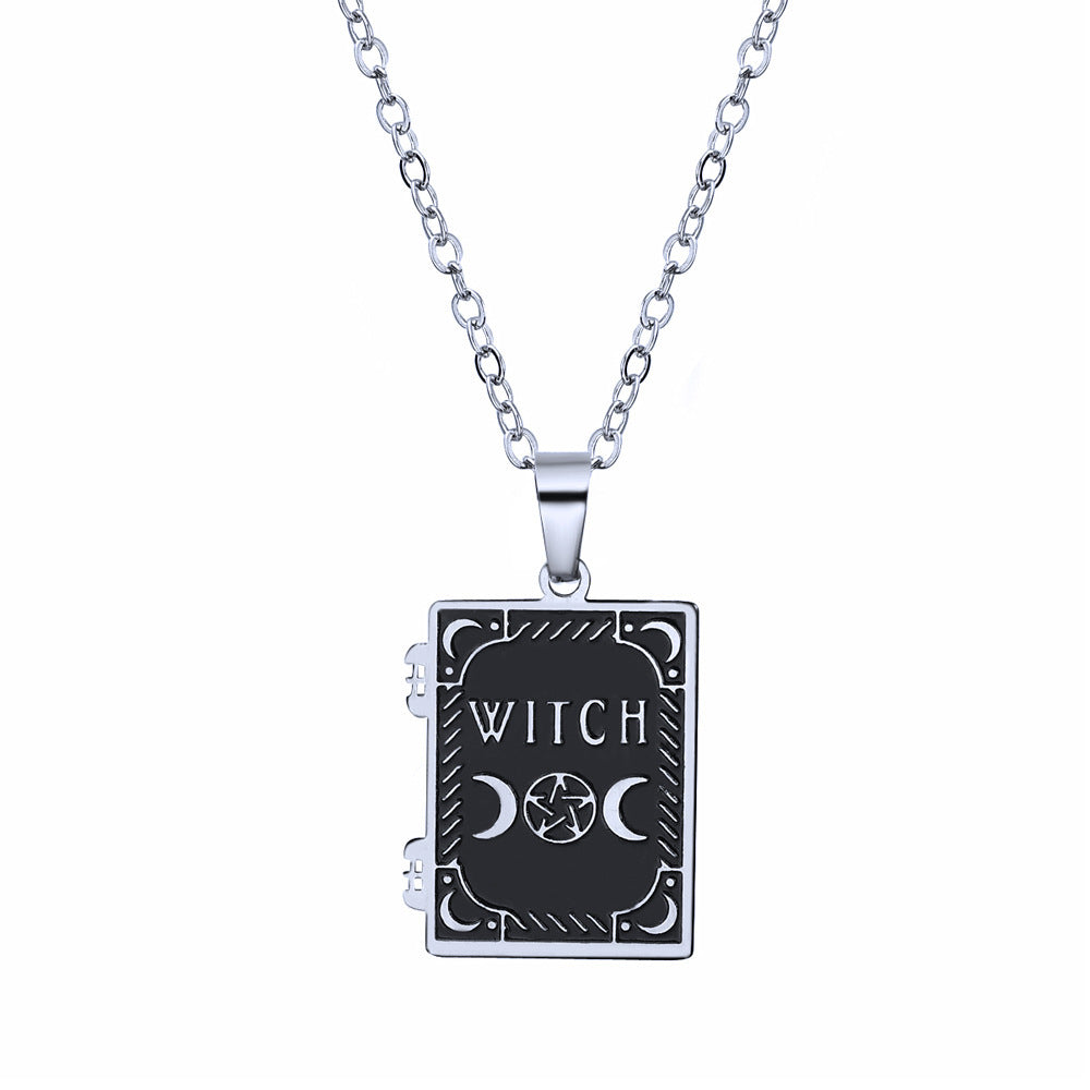 Stainless steel BASIC WITCH corrosion necklace The Worst witch pendant