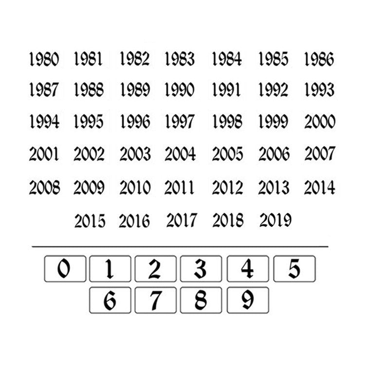 Stainless steel year chain