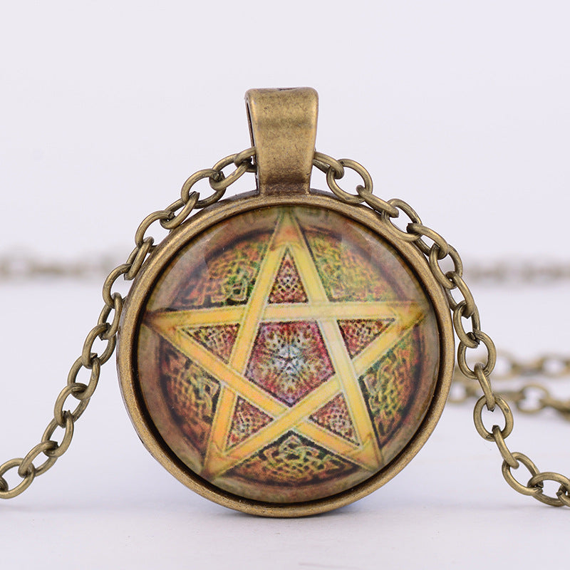 Pentagramme Sorcellerie Culte Pendentif