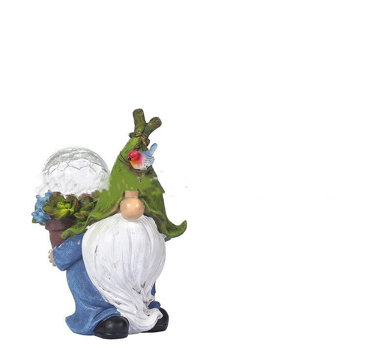 Solar Lamp Resin Artifact Outdoor