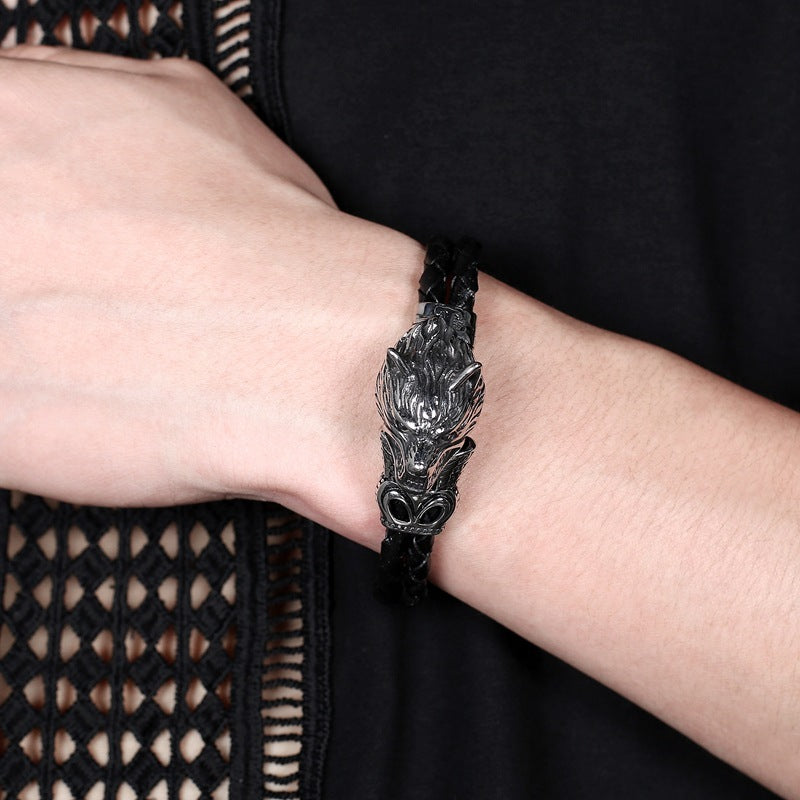 Wolf Head Bracelet