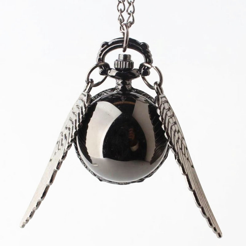 Harry Potter Snitch Quidditch Necklace Pocket Watch Retro Flip Spherical Pocket Watch Ornament