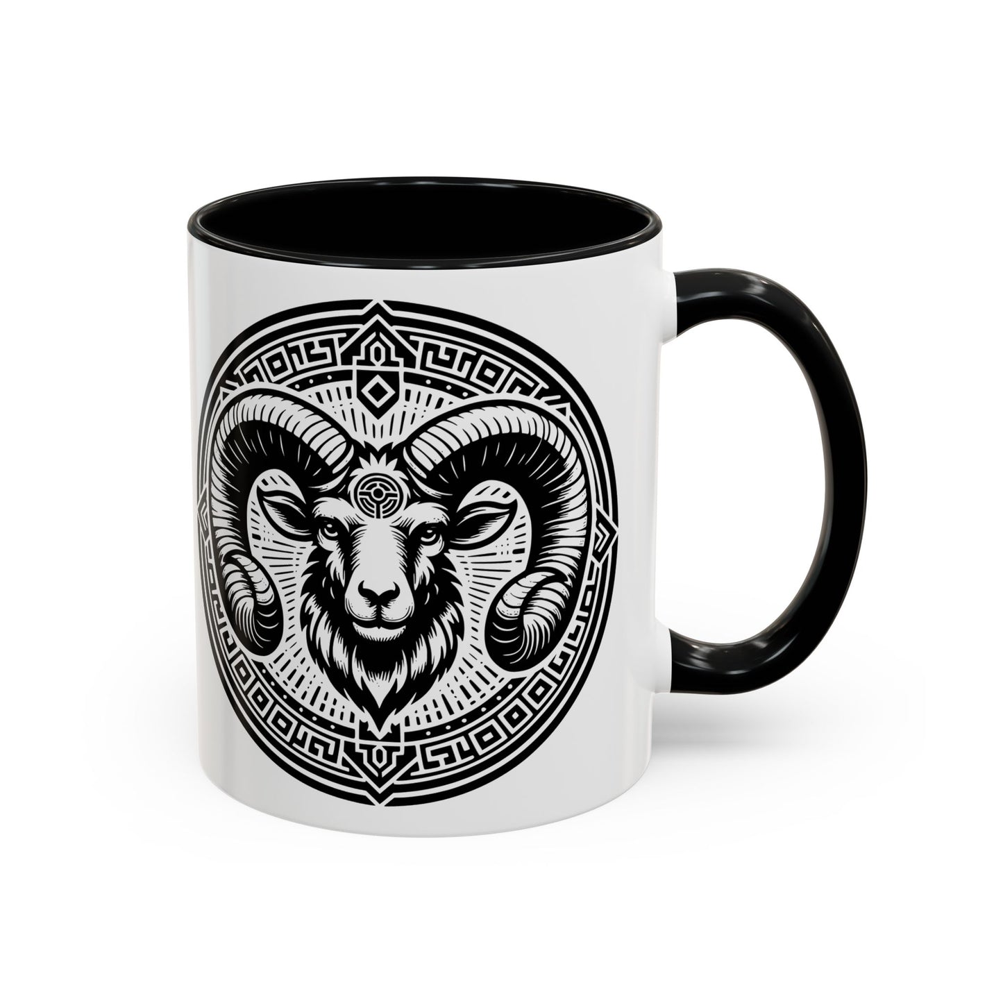 Bold Ram Accent Coffee Mug, Unique Gift for Animal Lovers, Perfect for Home, Office, Birthdays, or Holidays, 11/15oz