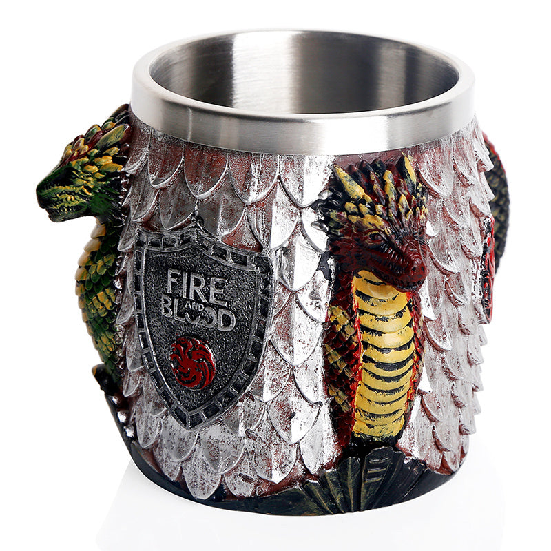 Bar creative 3D stereo engraving painted beer mug