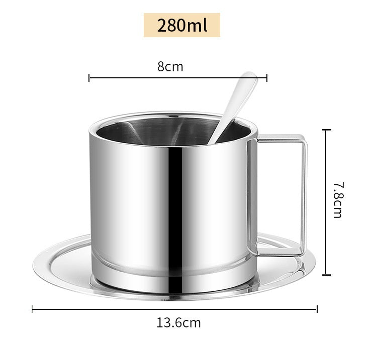 Tasse isolée à double couche en acier inoxydable