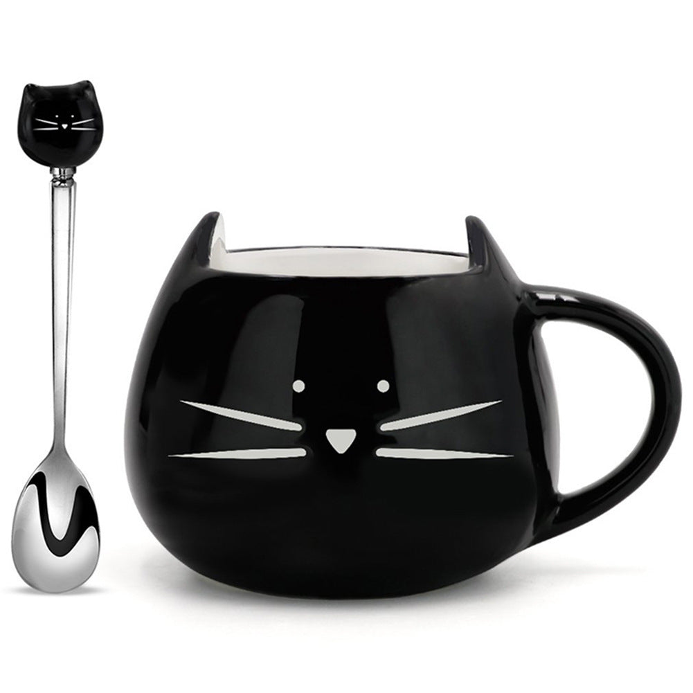 Tasse en forme de chat pour une pause douce et féline.