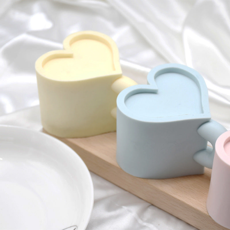 Aromatherapy Heart Mug Candle Silicone Mold