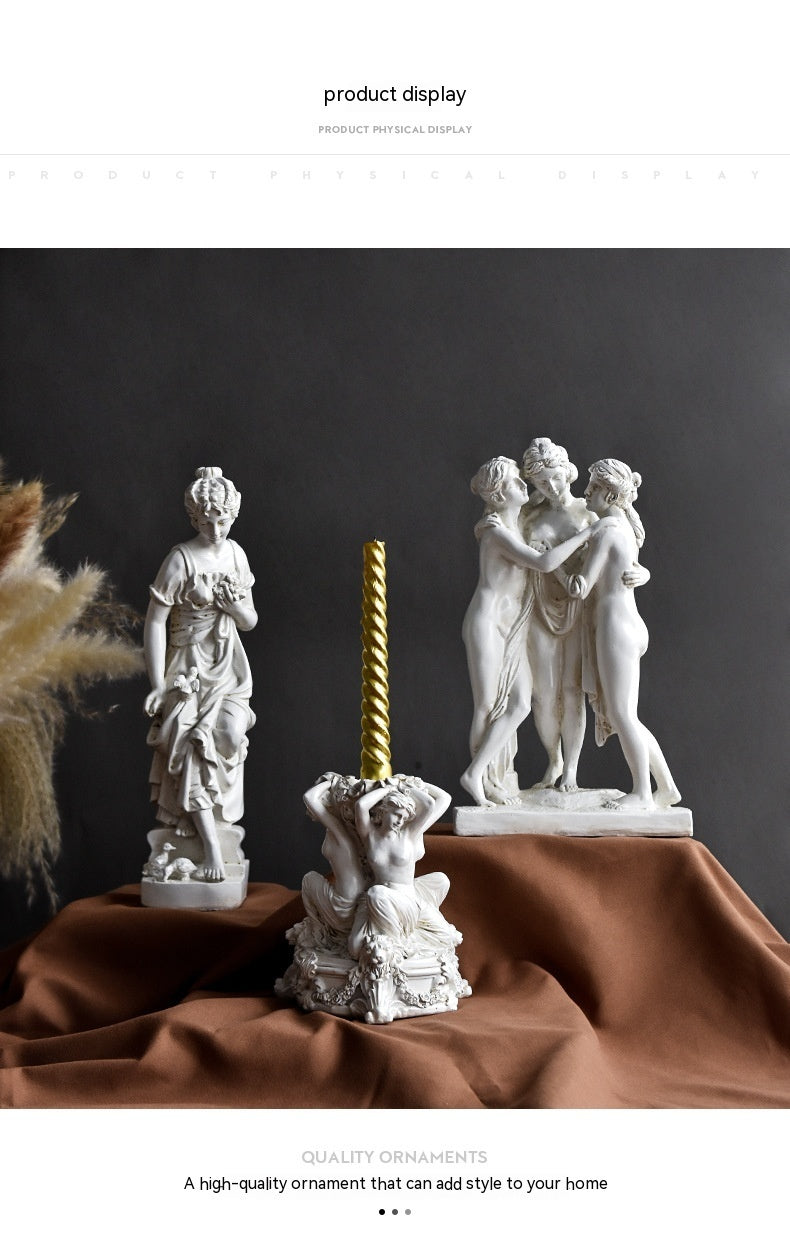 Nordic Mythology Character Three Goddess Artwork Sculptured Ornaments