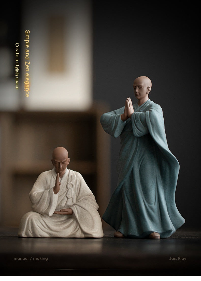 Purple Sand Zen Little Monk Tea Decoration