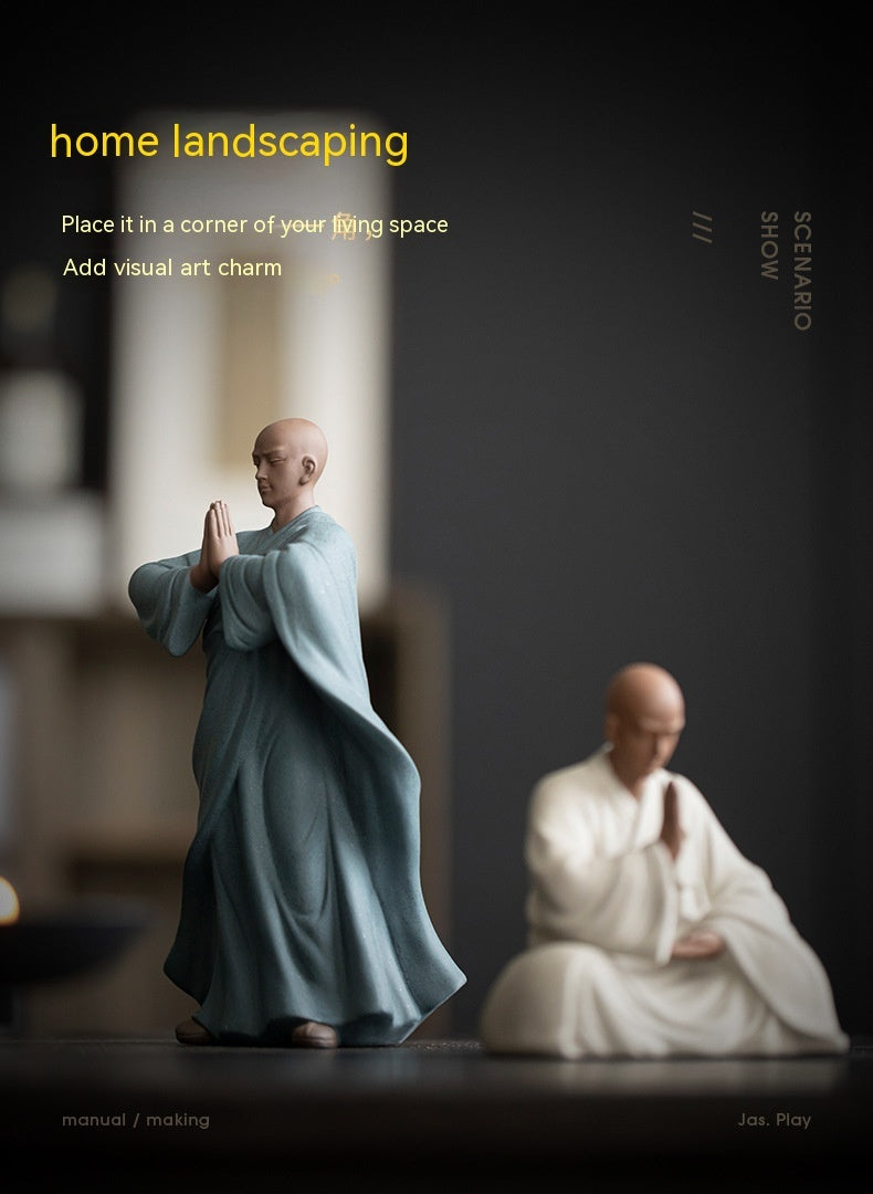 Purple Sand Zen Little Monk Tea Decoration