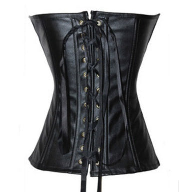 Stylish Punk Faux Leather Corset
