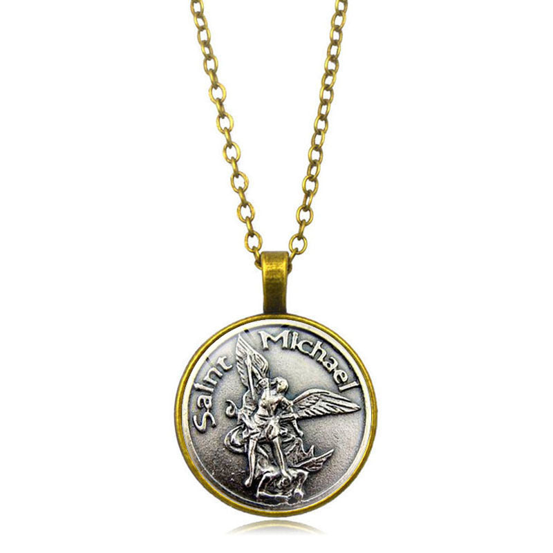 Saint Ange Temps Vintage Collier de Pierres Précieuses