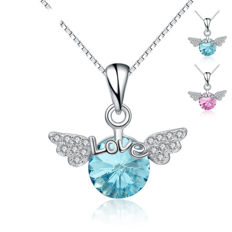 Aile d'ange Pendentif En Cristal