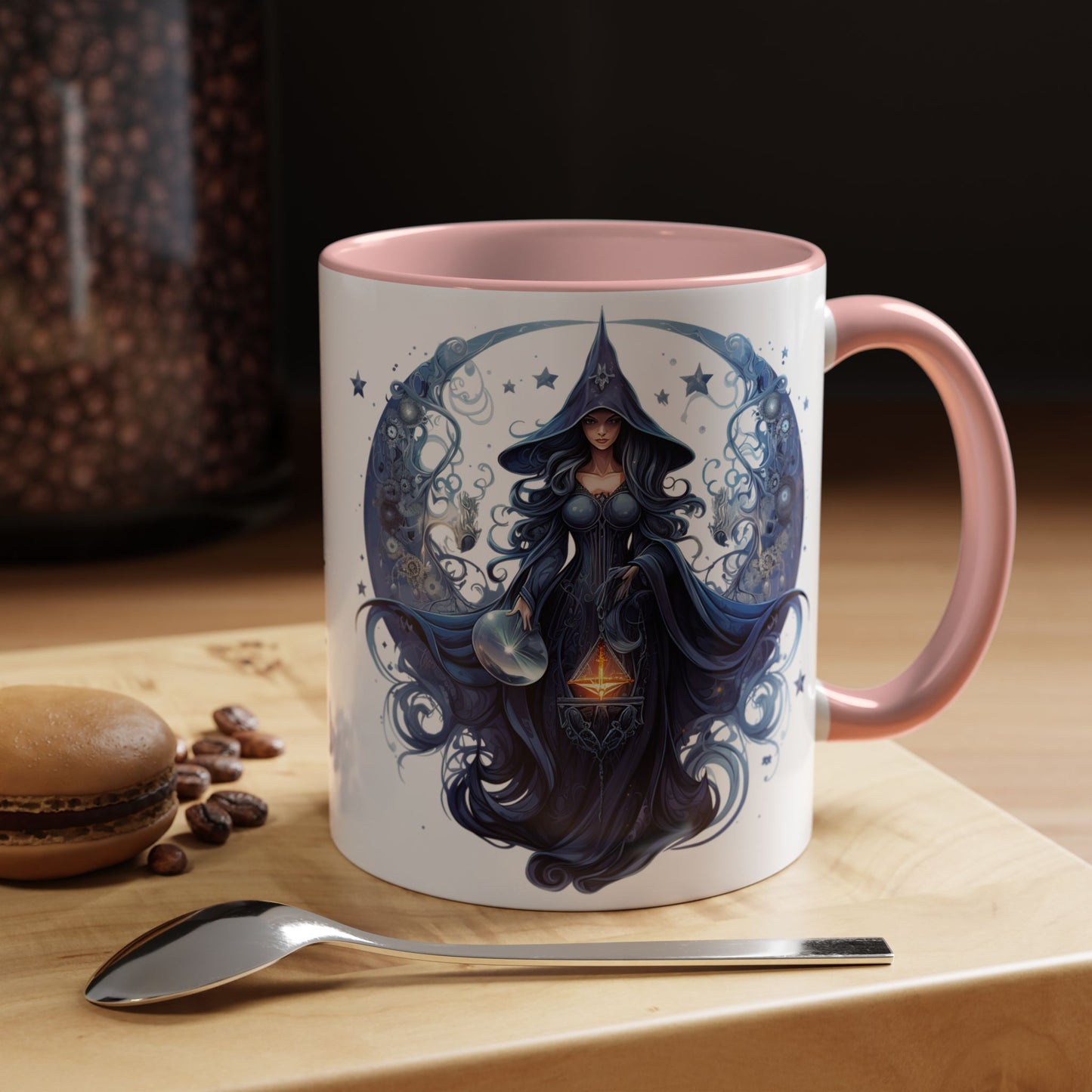 Enchanting Witch Coffee Mug - Mystic Art, Magical Decor, Astrology Gift, Unique Kitchenware, Celestial Drinkware