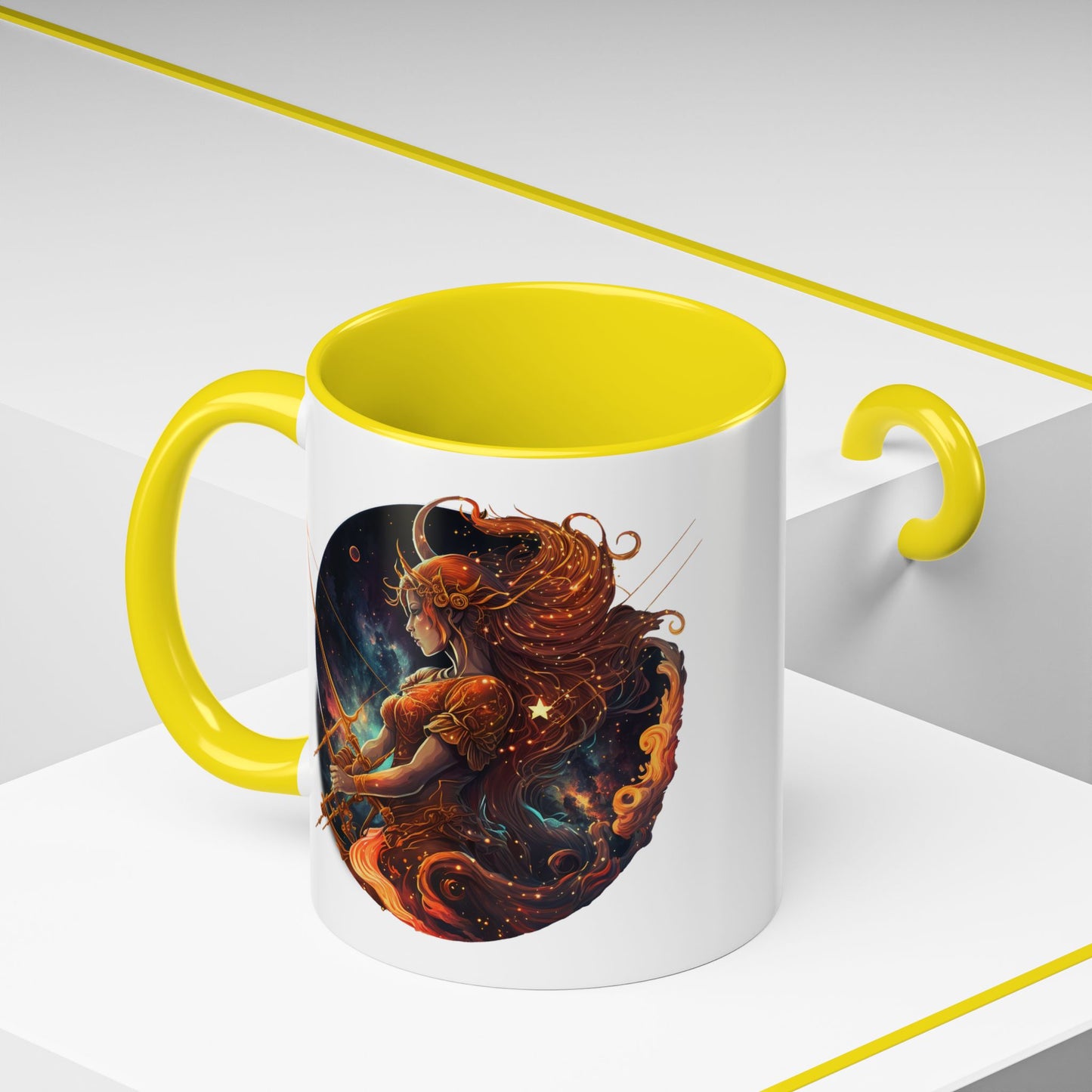 Celestial Goddess Coffee Mug | 11oz & 15oz | Mystical Gift for Coffee Lovers | Astrology Decor | Bohemian Kitchenware | Unique Art Mug