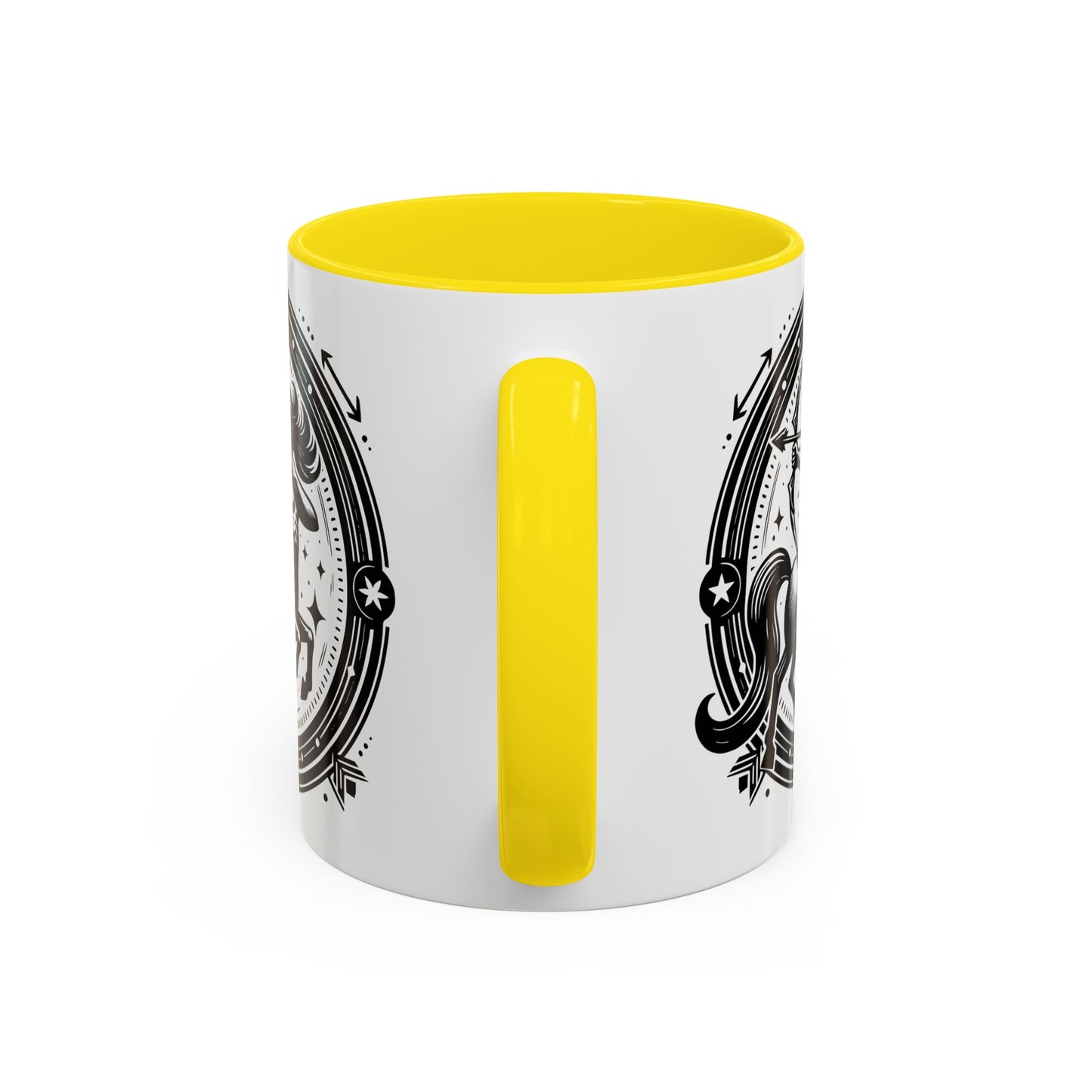 Zodiac Unicorn Coffee Mug, Astrology Gift, Horoscope Cup, Black Accents, Unique Unicorn Mug for Coffee Lovers
