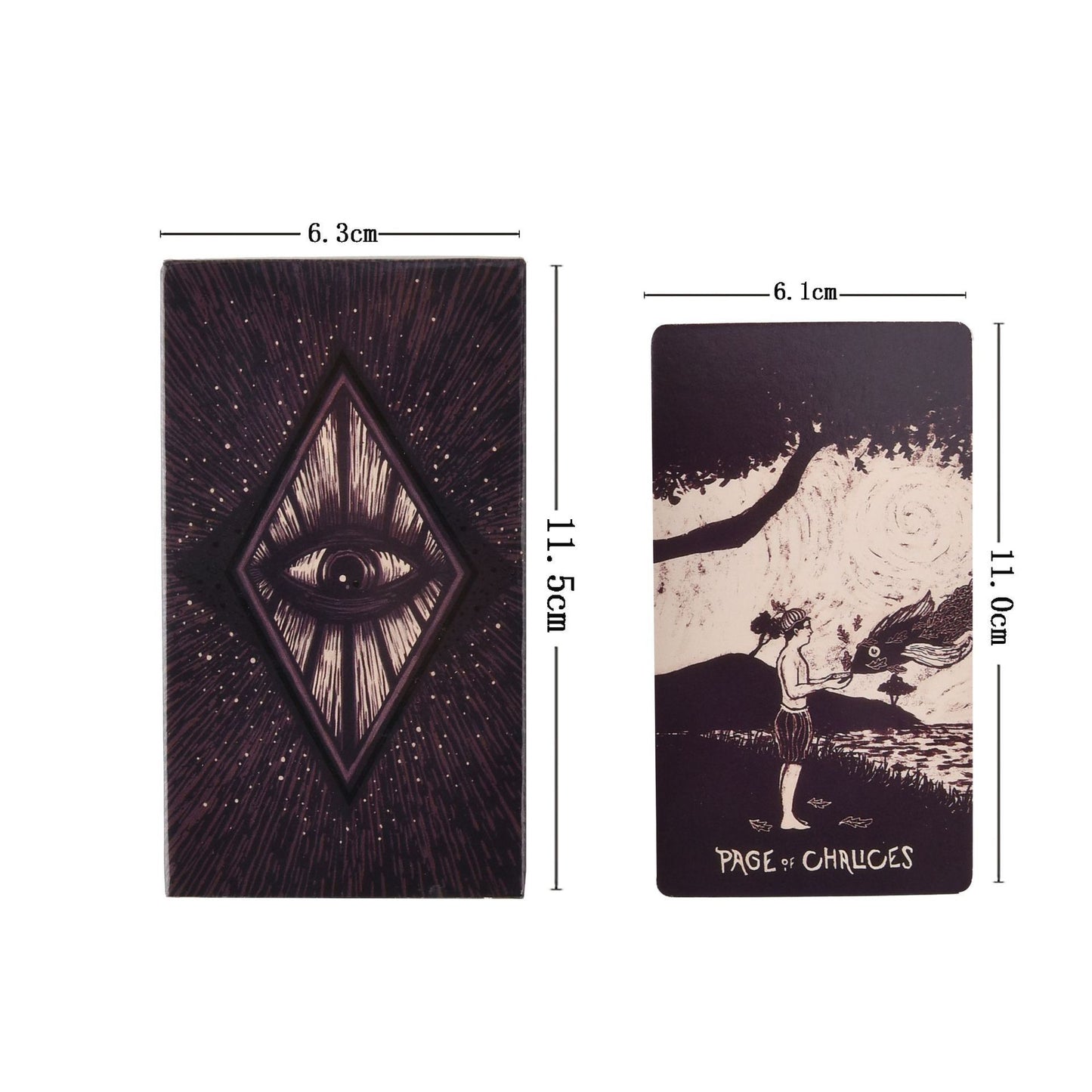 Cartes de tarot évasé