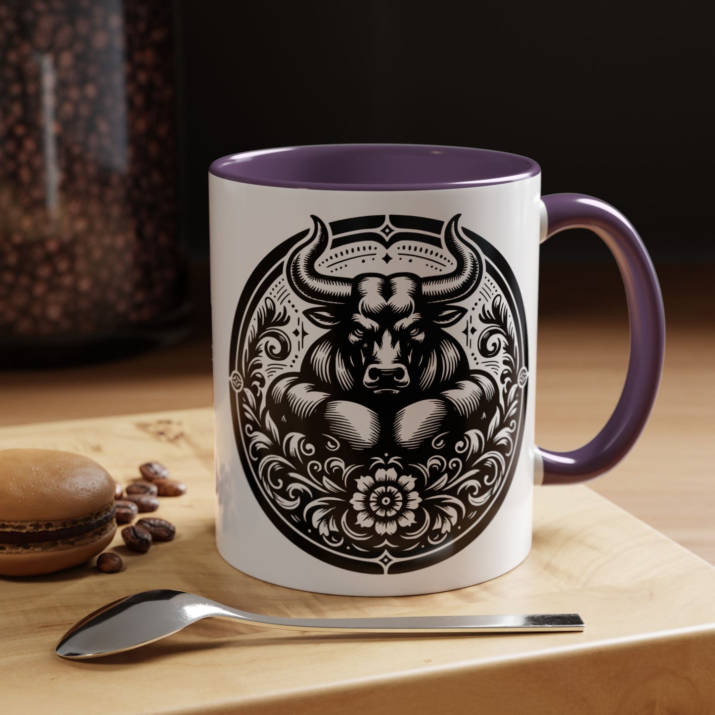 Bull-Themed Accent Coffee Mug for Animal Lovers, Unique Gift for Birthdays, Farmhouse Decor, Coffee Lover's Mug, 11oz and 15oz Options