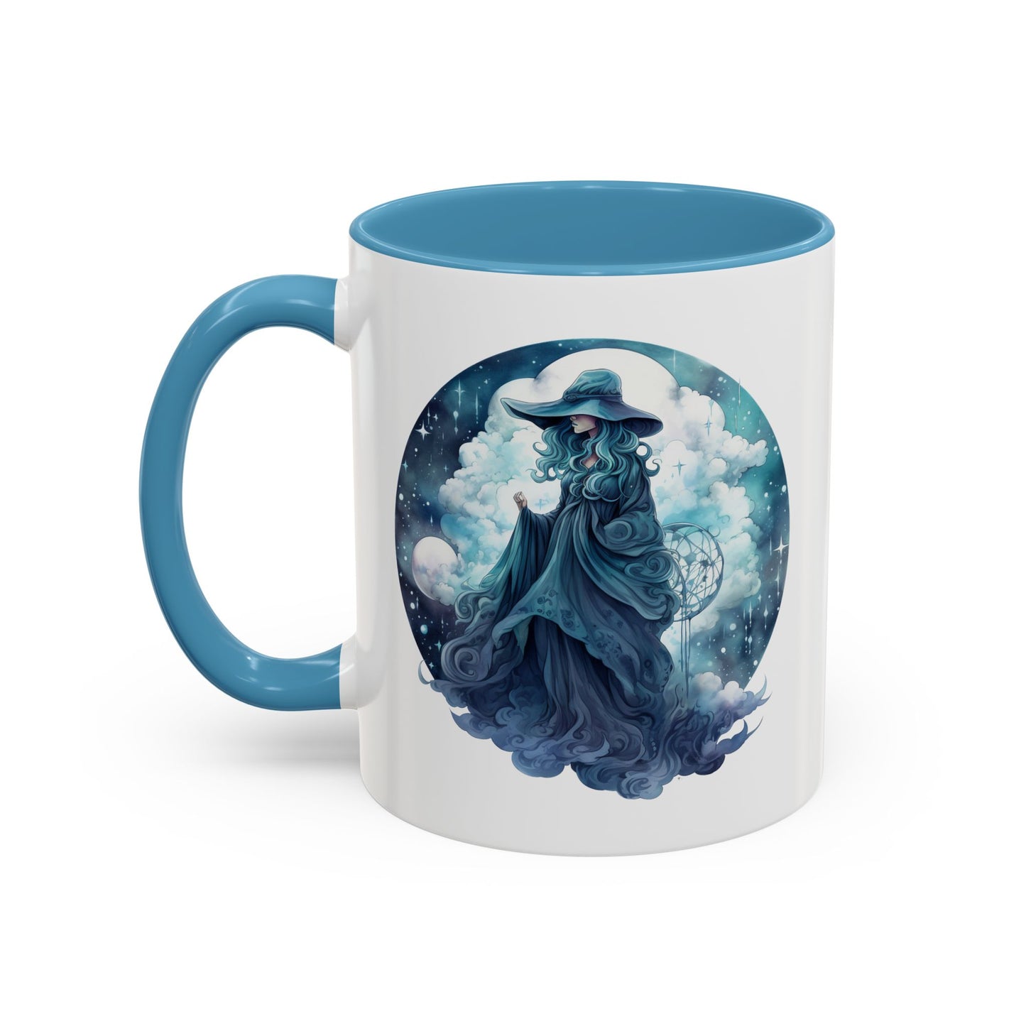 Celestial Dreamer Coffee Mug, Mystical Art Mug, Witchy Coffee Cup, Unique Gift for Her, Fantasy Mug, Astrology Theme