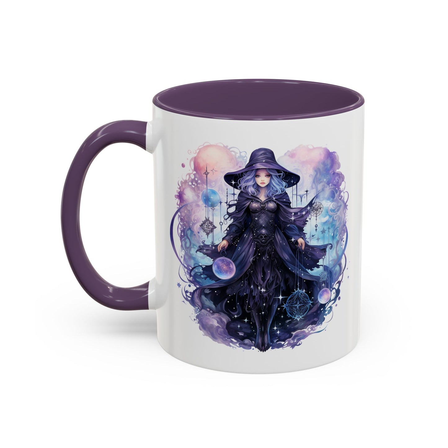 Mystical Witch Coffee Mug | Enchanting Beverage Cup | Moon Phase Gift for Witch Lovers, Halloween Décor, Unique Present