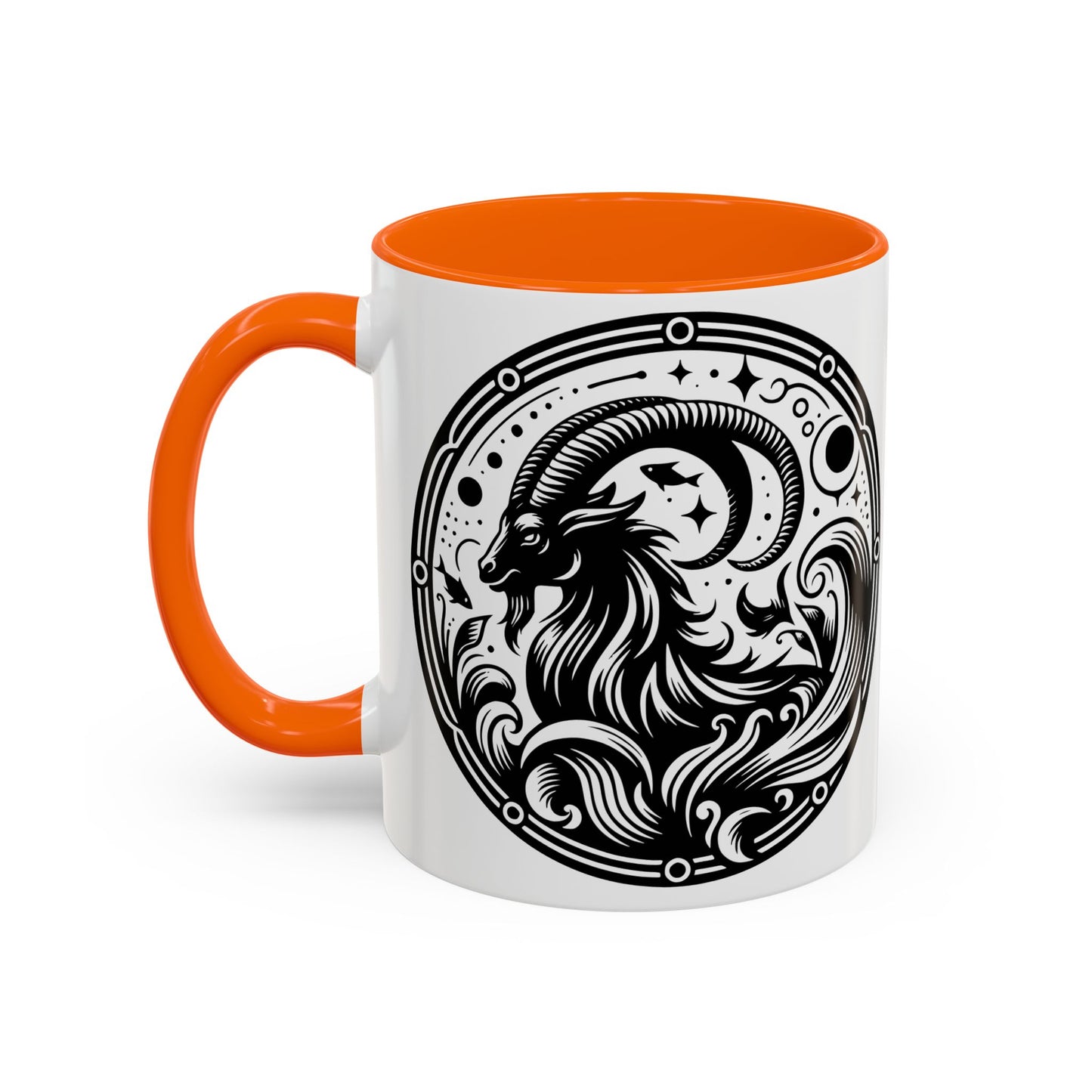 Astrological Black and White Accent Coffee Mug - Zodiac Sign, Horoscope Gift, Astrology Lovers, Unique Kitchen Decor, Cosmic Drinkware