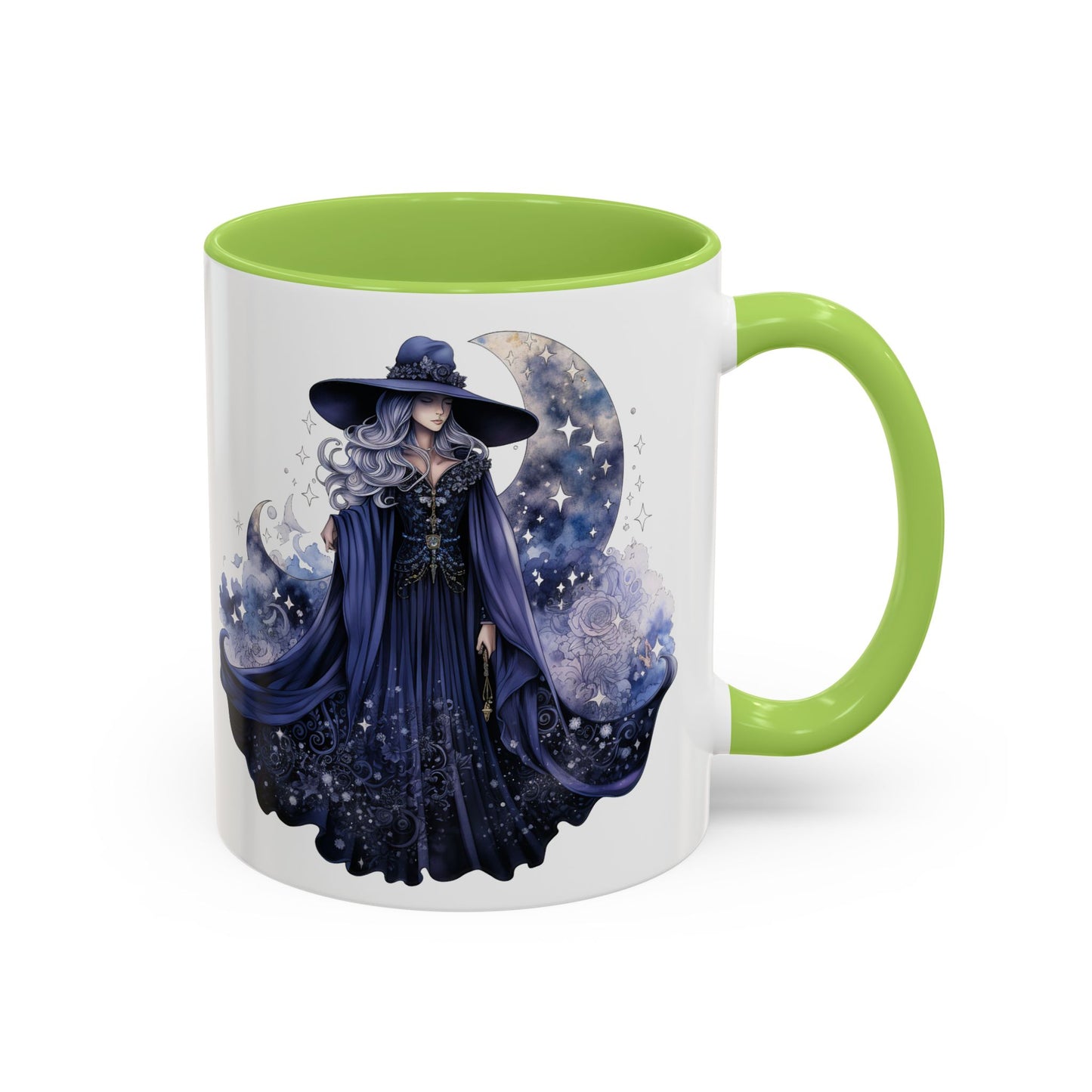 Mystical Sorceress Coffee Mug, Celestial Mug, Witch Coffee Cup, Astrology Drinkware, Enchanted Gift, Moon Phase Mug