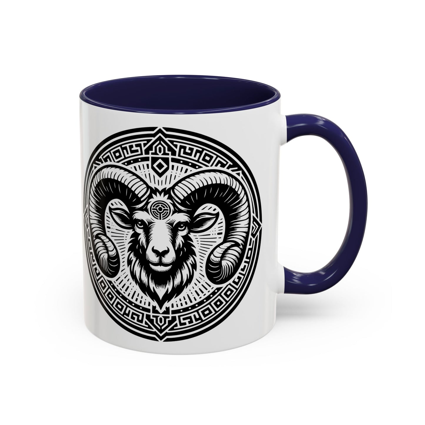 Bold Ram Accent Coffee Mug, Unique Gift for Animal Lovers, Perfect for Home, Office, Birthdays, or Holidays, 11/15oz