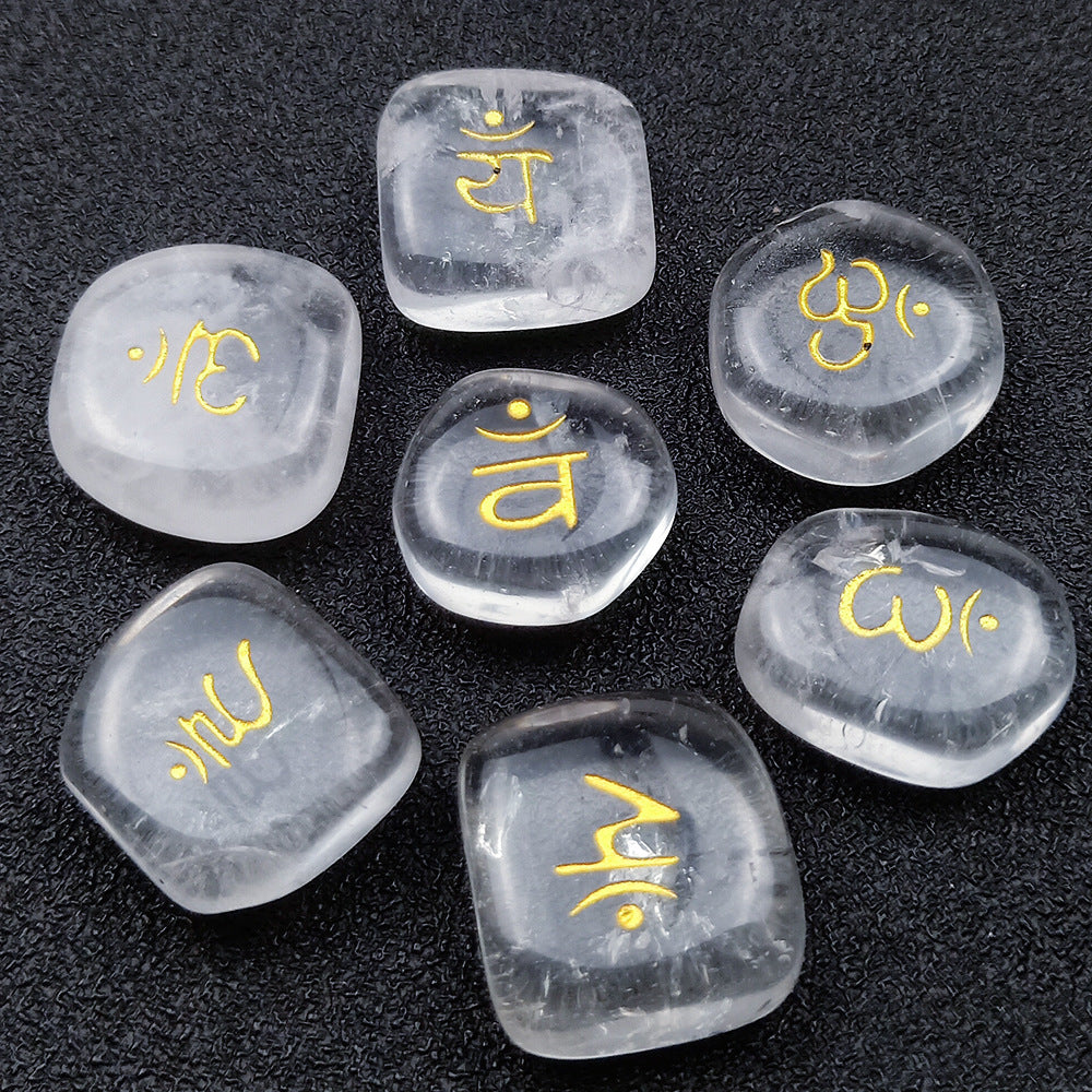 SEVEN CHAKRAS Chakra Symbol Mystic Stone Yoga