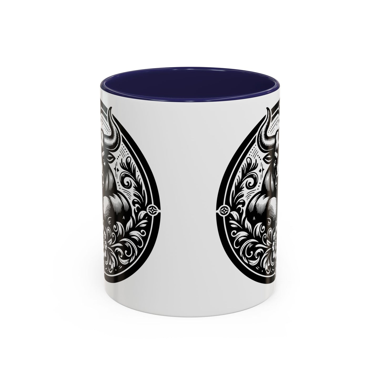 Bull-Themed Accent Coffee Mug for Animal Lovers, Unique Gift for Birthdays, Farmhouse Decor, Coffee Lover's Mug, 11oz and 15oz Options