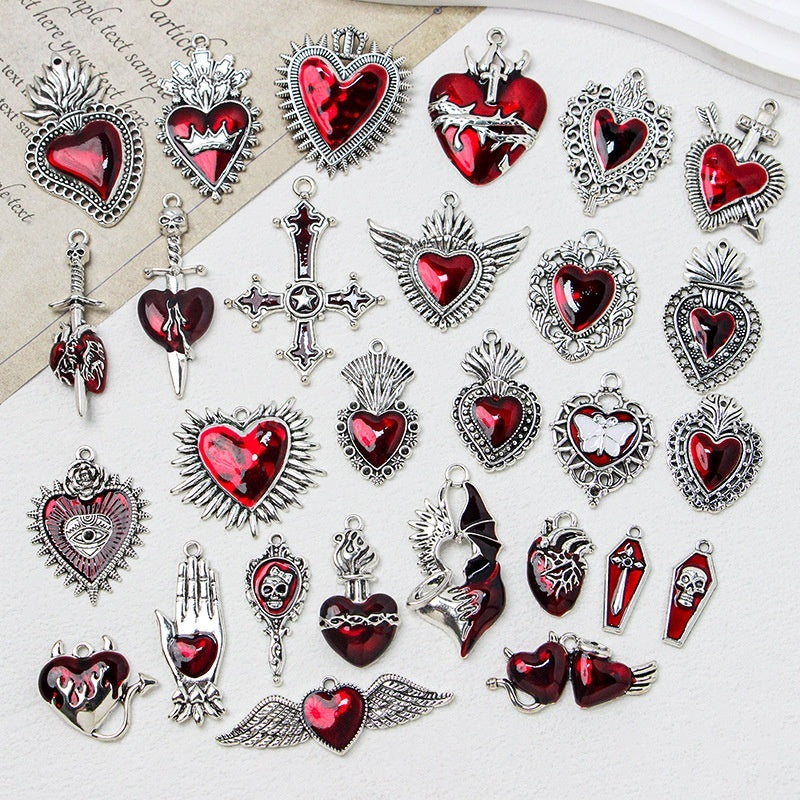 Gothic Girl Cross Love DIY Handmade Necklace Bracelet Earring Ornament Accessories