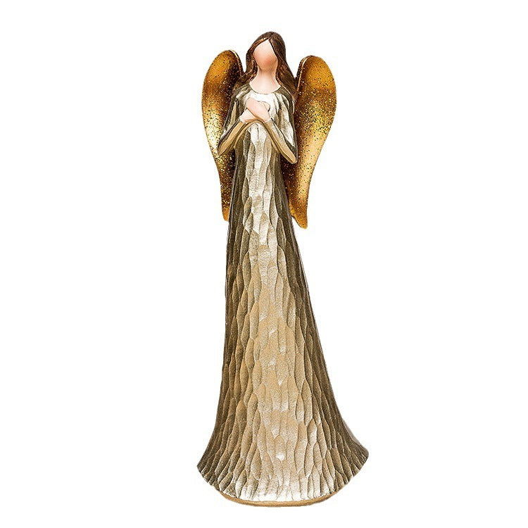 Présentoir de statue d'ange, en forme de cœur de luxe | lumière nordique | vitrine de statue d'ange | pour la maison de couloir | pour la cour | vêtements de bureau | artisanat | petits ornements