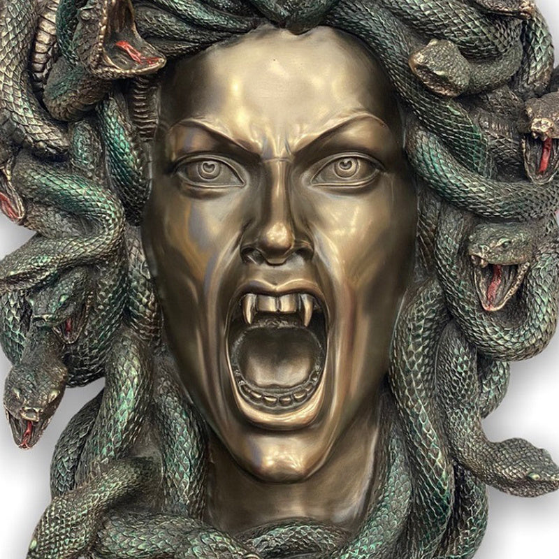Medusa Mur Statue Mythologie Grecque Statue
