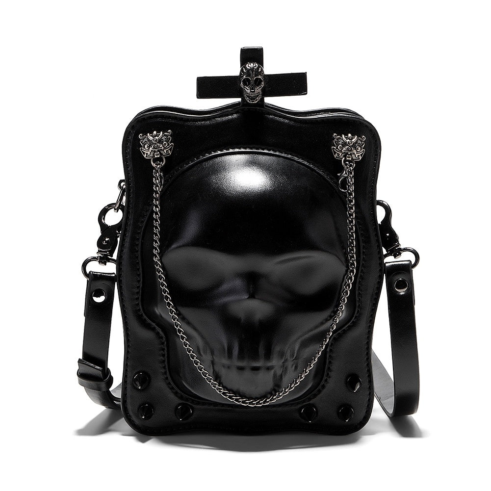 Sac à bandoulière style gothique foncé, sac à bandoulière | sac à bandoulière carré | sac de personnalité | sac à bandoulière | pour femmes