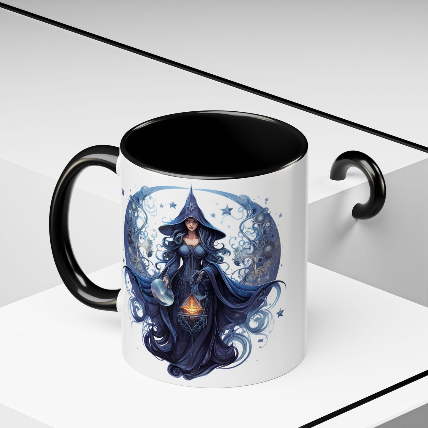 Enchanting Witch Coffee Mug - Mystic Art, Magical Decor, Astrology Gift, Unique Kitchenware, Celestial Drinkware