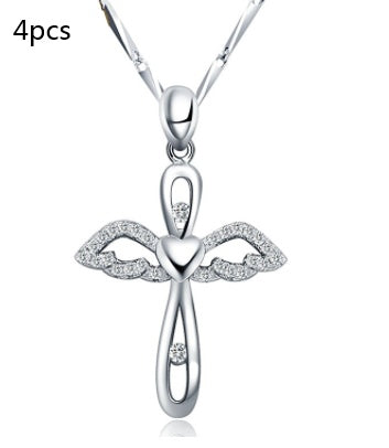 Hot Sale Clavicle Chain S925 Silver Cross Pendant Female Silver Jewelry