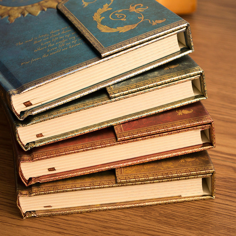 Retro European style magic notebook magnetic buckle