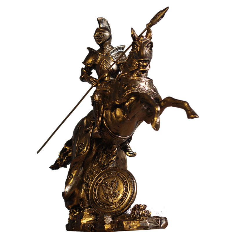 Family Medieval Warrior Armor Sculpture Model