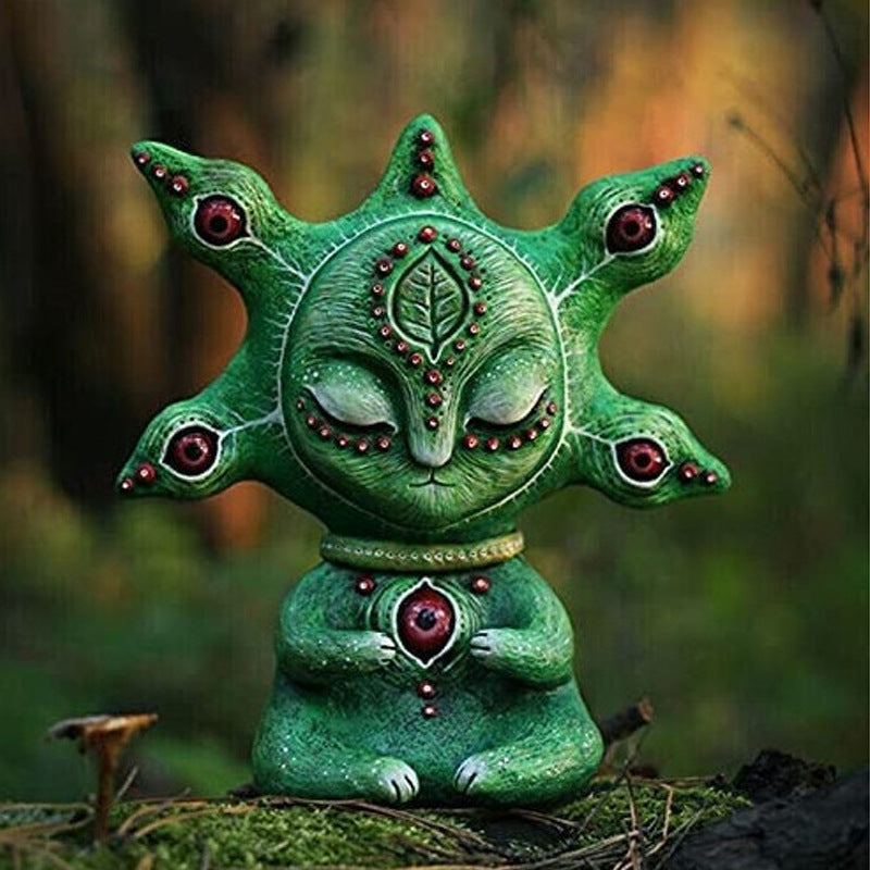 Three-eyed Alien Magic Resin Ornament