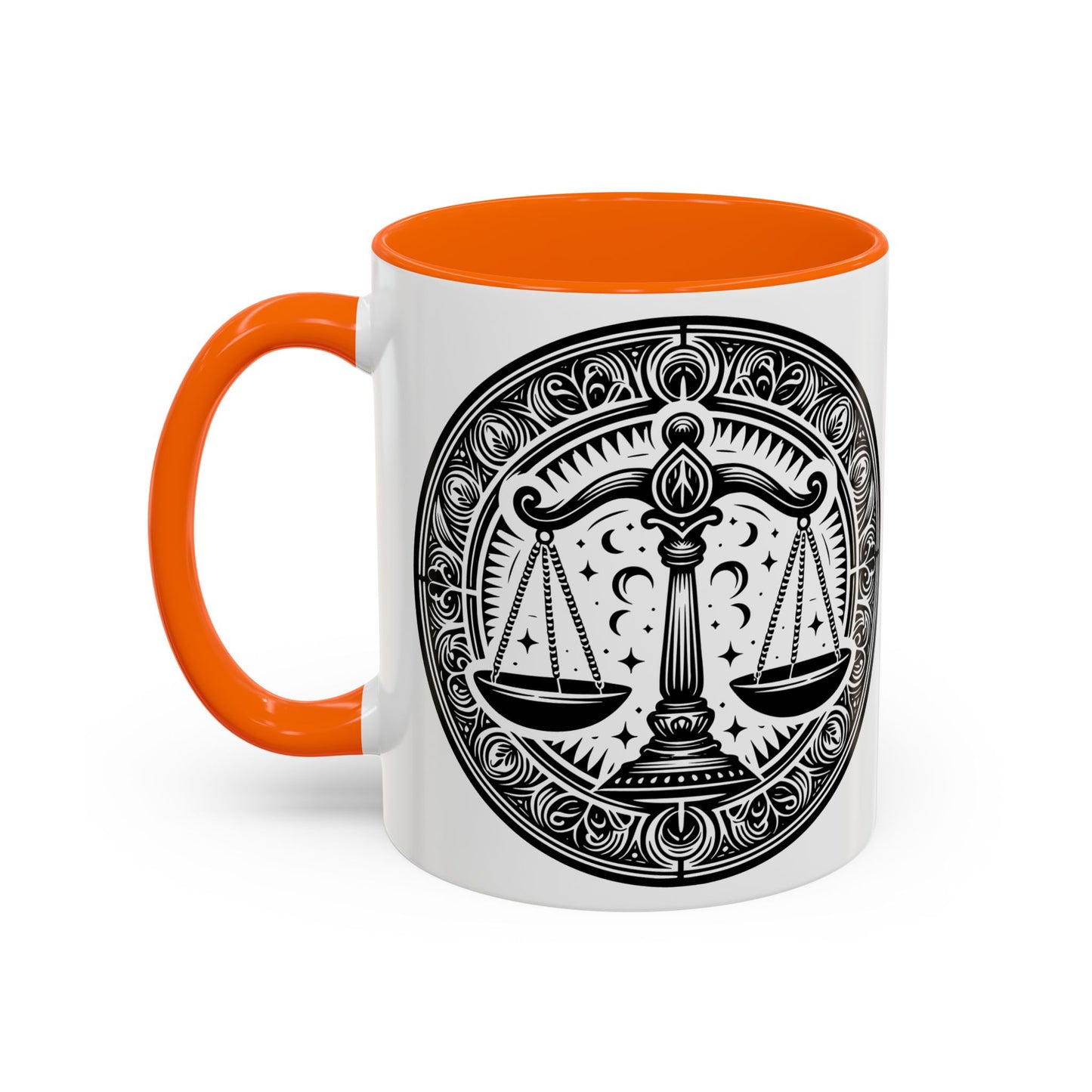 Justice Scale Accent Coffee Mug - Perfect Gift for Lawyers, Graduations, Law School, Legal Professionals, Motivational Decor