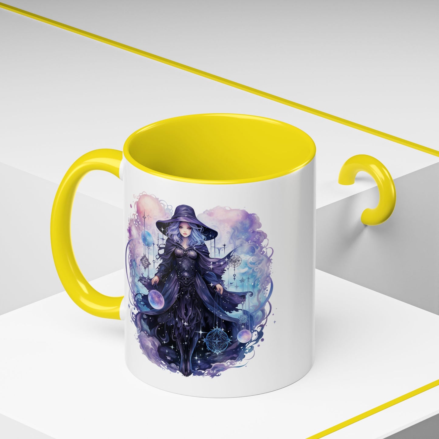 Mystical Witch Coffee Mug | Enchanting Beverage Cup | Moon Phase Gift for Witch Lovers, Halloween Décor, Unique Present
