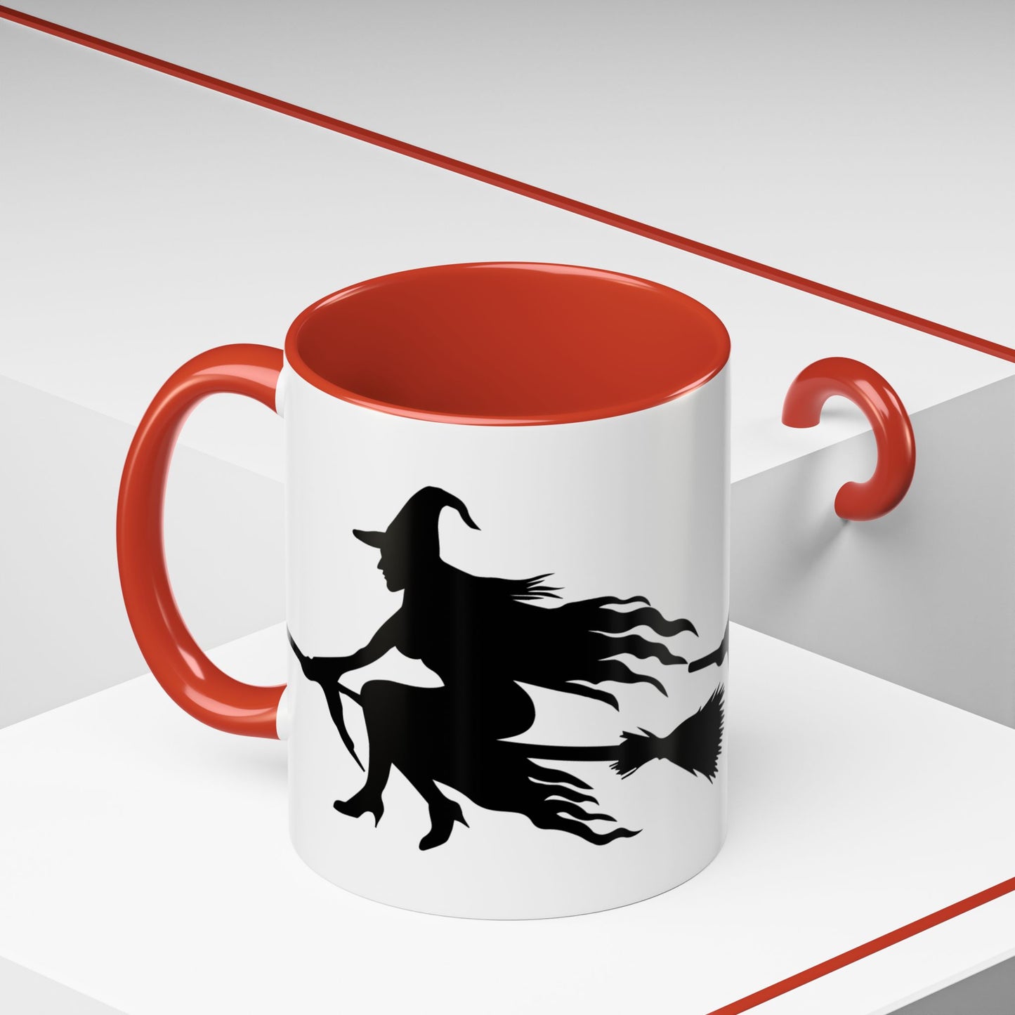 Witchy Accent Coffee Mug - Perfect for Halloween, Witch Enthusiasts, Cozy Nights, Themed Parties, Gift for Her, Magic Lovers