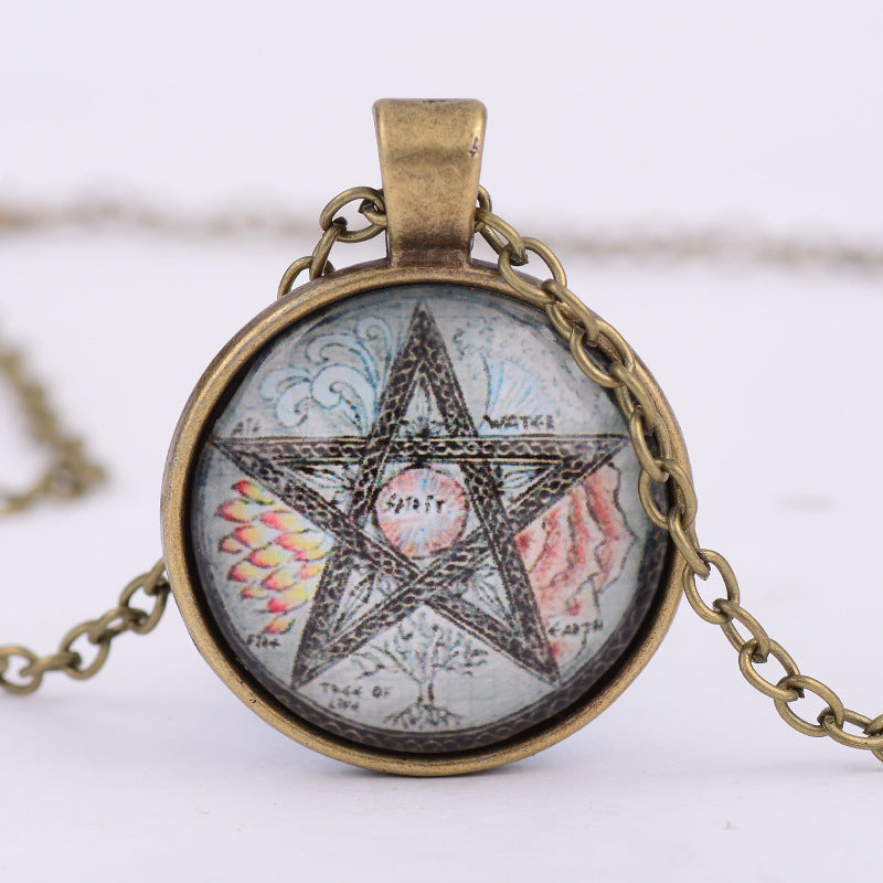 Pentagramme Sorcellerie Culte Pendentif