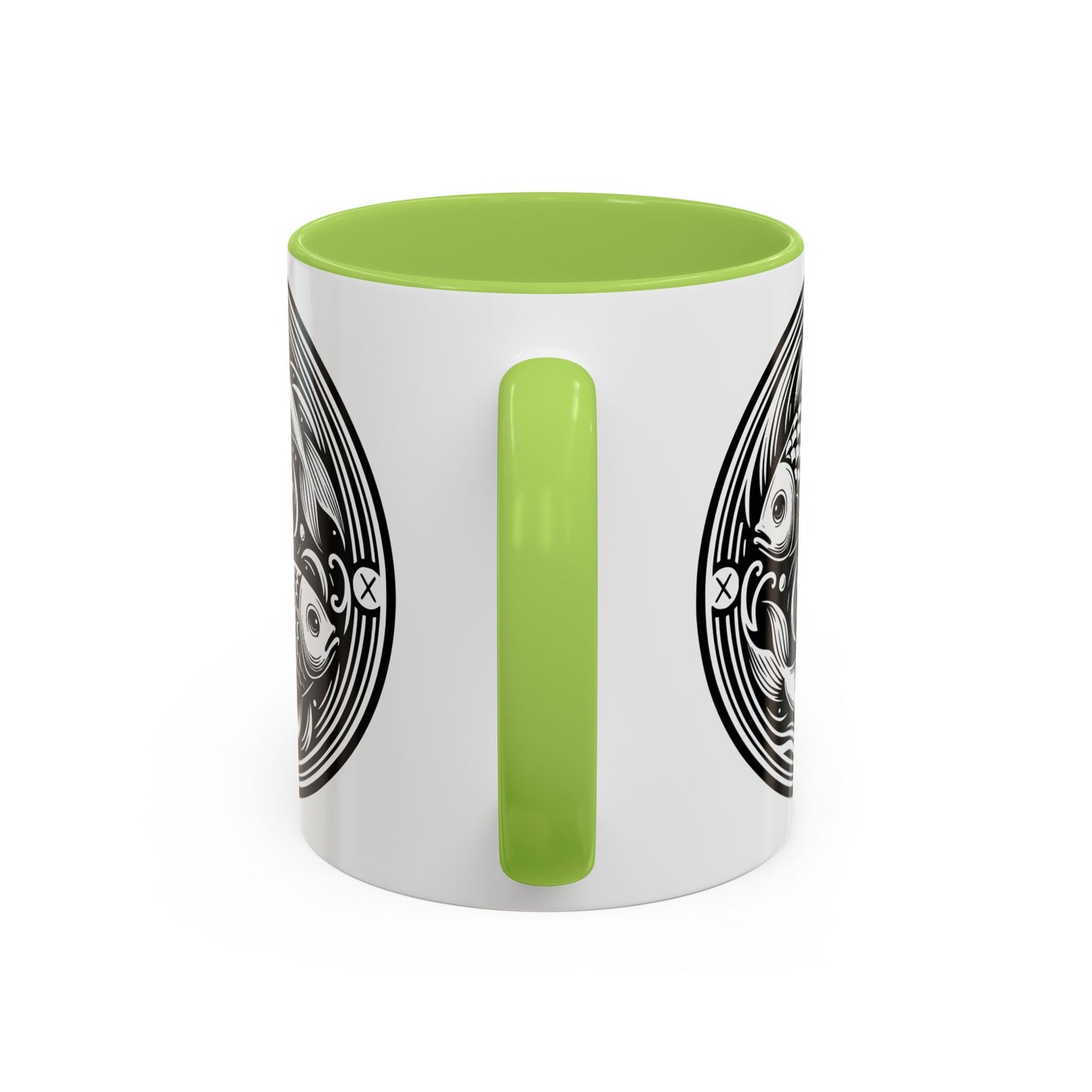 Elegant Koi Fish Accent Coffee Mug - Unique Artwork, Perfect for Tea Lovers, Gift for Him/Her, Home Decor, Birthday Present