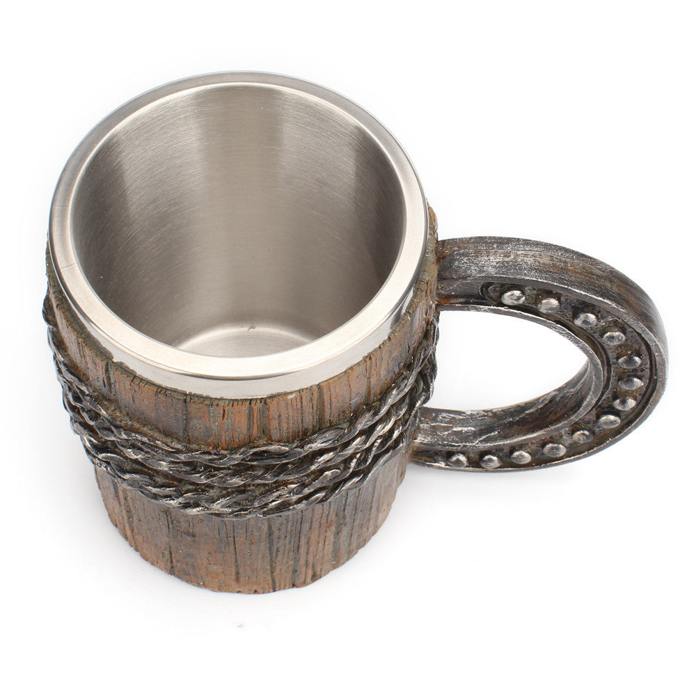 Nouvelle Creative Simulation Fer À Cheval Poignée Tasse De Résine En Acier Inoxydable Tendance Home Office Utilisation Quotidienne