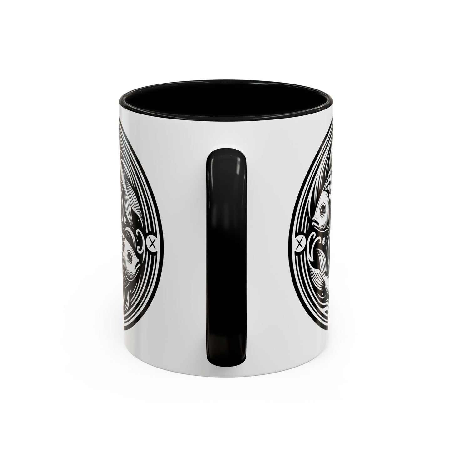 Elegant Koi Fish Accent Coffee Mug - Unique Artwork, Perfect for Tea Lovers, Gift for Him/Her, Home Decor, Birthday Present