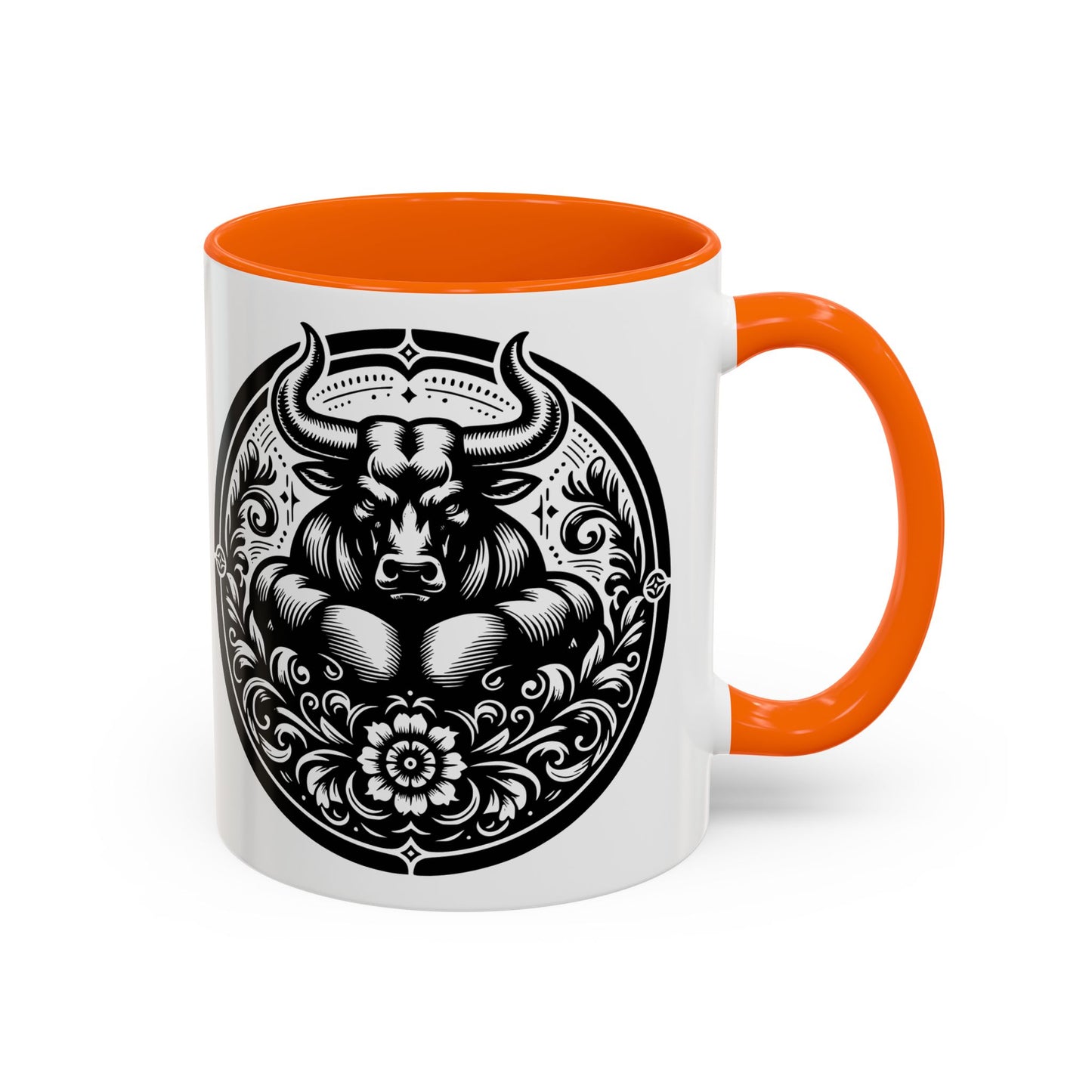 Bull-Themed Accent Coffee Mug for Animal Lovers, Unique Gift for Birthdays, Farmhouse Decor, Coffee Lover's Mug, 11oz and 15oz Options